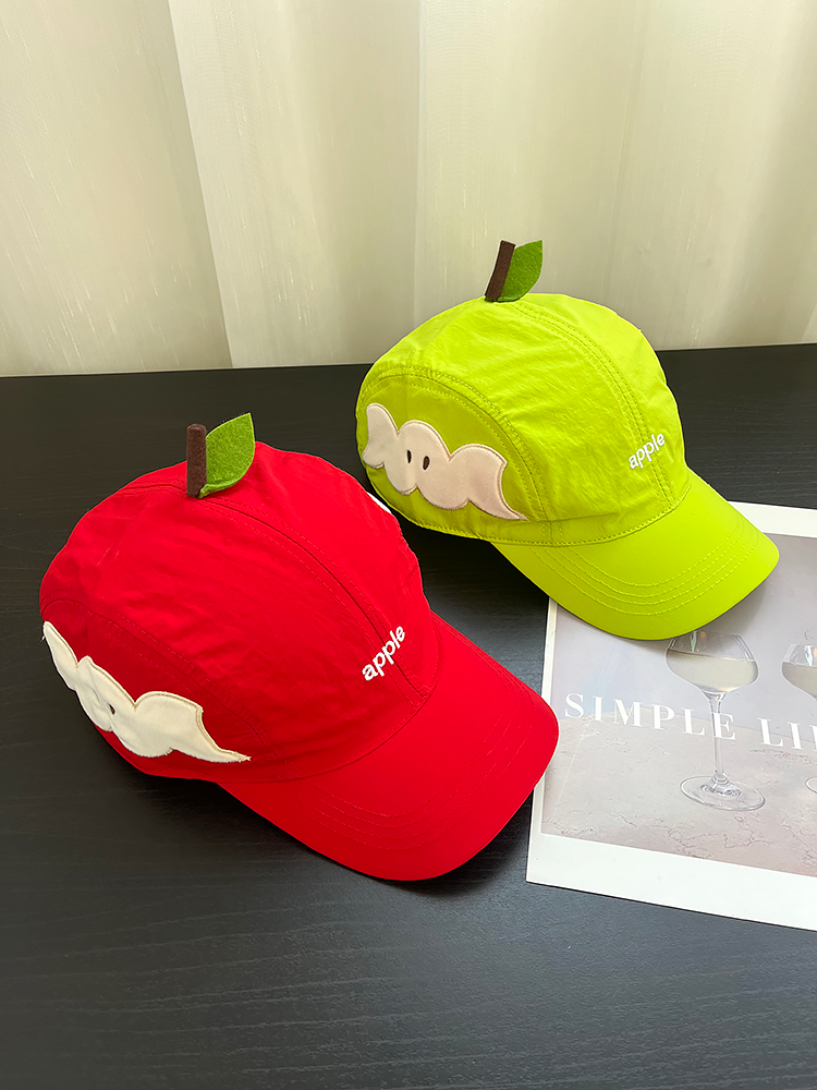 可爱苹果造型防晒速干棒球帽